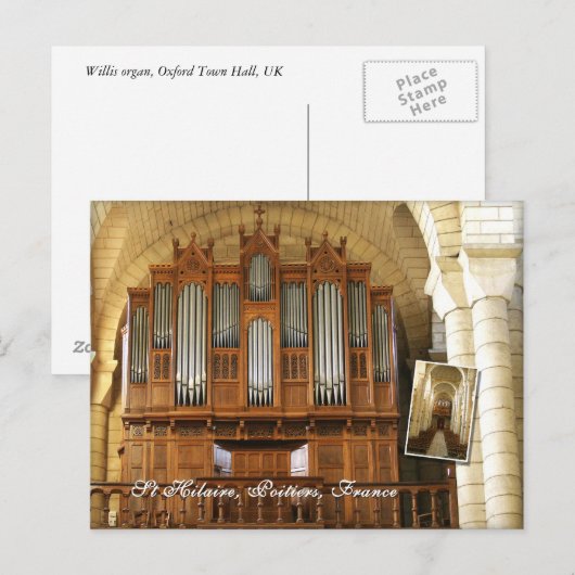 ポワチエ器官 ポストカード (正面/裏面)