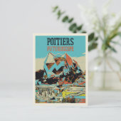 ポワティエフランスフュチュロスコープテーマパーク ポストカード (スタンド正面)