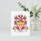 ポワティエ家紋 ポストカード (スタンド正面)