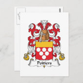 ポワティエ家紋 ポストカード (正面/裏面)