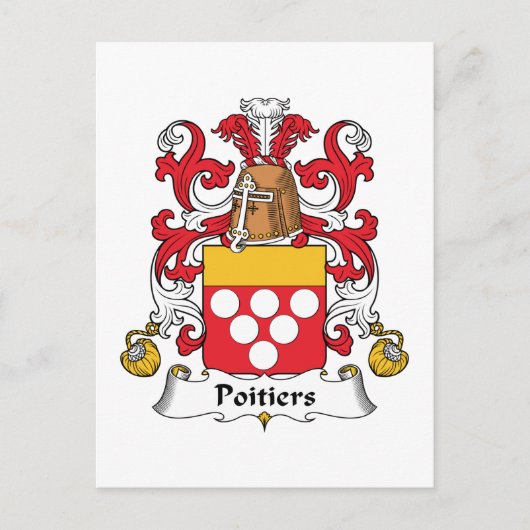 ポワティエ家紋 ポストカード (正面)