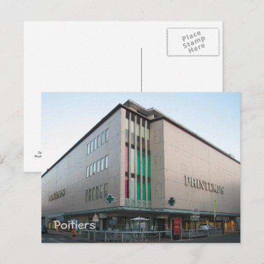 ポワティエ ポストカード (正面/裏面)
