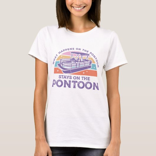 ポンおもしろいトゥーンことわざ Tシャツ (正面)