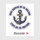 ポンおもしろいトゥーン休暇の旅で起こること シール (シート)