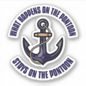 ポンおもしろいトゥーン休暇の旅で起こること シール (正面)