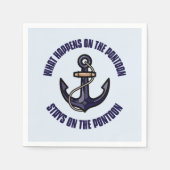 ポンおもしろいトゥーン休暇の旅で起こること スタンダードカクテルナプキン (正面)