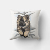 ポンと秋の枕 クッション (裏面)