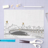 ポンアレクサンドルIIIオンセーヌ川 – パリフランス 薄葉紙 (クラフト)