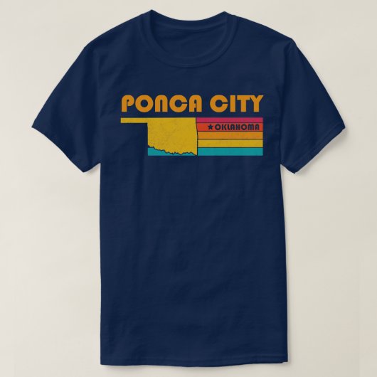 ポンカシティオクラホマヴィンテージ動揺して土産 Tシャツ (デザイン正面)