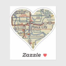 ポンカシティ オクラホマ州 レトロマップ