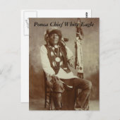 ポンカチーフホワイトイーグル葉書 ポストカード (正面/裏面)
