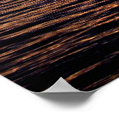 ポンカラフルチャートレイン湖上の夕日のポスター ポスター (角)