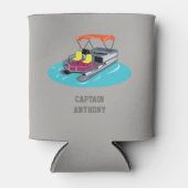 ポンカラフルトゥーンボートパーソナライズされたクーラーボックス 缶クーラー (正面)