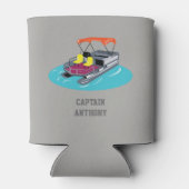 ポンカラフルトゥーンボートパーソナライズされたクーラーボックス 缶クーラー (裏面)