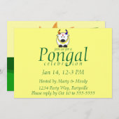 ポンガルポット、牛、木招待状 招待状 (正面/裏面)