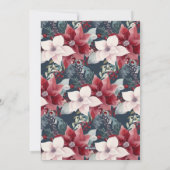 ポンシエッタフローラメリークリスマスフォト シーズンカード (裏面)