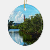 ポンスインレットライトハウスオーナメント セラミックオーナメント (左)