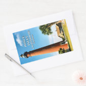 ポンスインレットライトハウス、フロリダスティッカー 長方形シール (封筒)