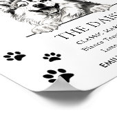 ポンスキー結婚ドッグの看板 ポスター (角)