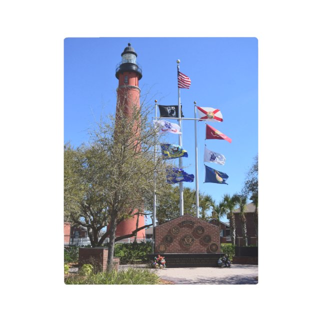 ポンスデレオンライトハウスオン メタルプリント (正面)