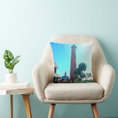 ポンスレオンインレットライトハウス写真オン クッション (椅子)