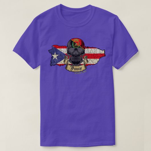 ポンセイスラデプエルトリコ Tシャツ (デザイン正面)