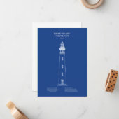 ポンセデレオン入り江ライトハウス – フロリダ – AD ノートカード (正面/裏面インサイチュ)