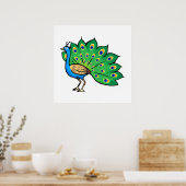 ポンセピーコック ポスター (キッチン)