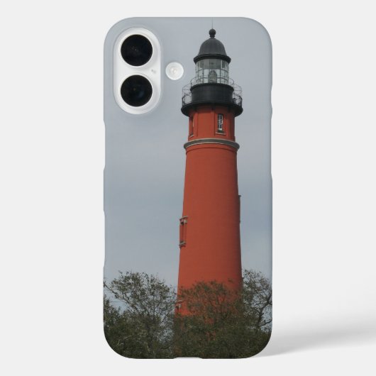 ポンセ入り口灯台の木々の上の写真 Case-Mate iPhoneケース (裏面)