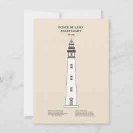 ポンセ・デ・レオン・インレット・ライト・ハウス – Florida - SBD ノートカード
