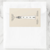 ポンセ・デ・レオン・インレット・ライト・ハウス – Florida - SBD 長方形シール (バッグ)