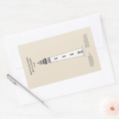 ポンセ・デ・レオン・インレット・ライト・ハウス – Florida - SBD 長方形シール (封筒)