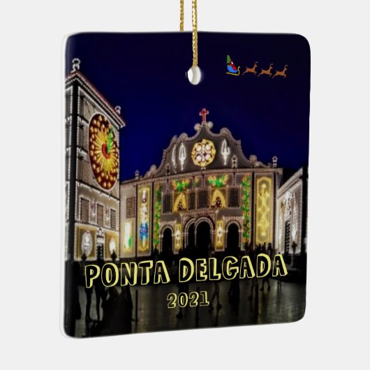 ポンタデルガダアゾレスシーニックオーナメント セラミックオーナメント (右)