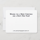 ポンダリング小妖精や小人フラットホリデーカード シーズンカード (裏面)