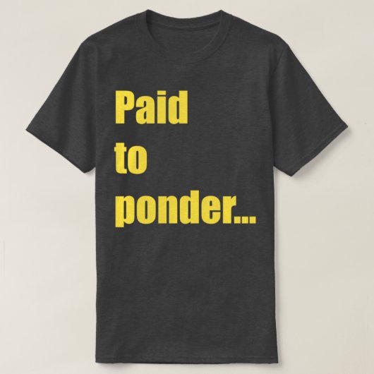 ポンダーに支払い Tシャツ (デザイン正面)
