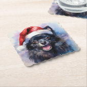 ポンチサンタ ペーパーコースター (アングル)