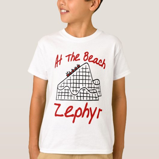 ポンチャートレインビーチゼファー Tシャツ (正面)