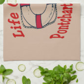 ポンチャートレインビーチタオル キッチンタオル (折り畳み)