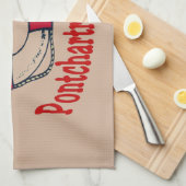 ポンチャートレインビーチタオル キッチンタオル (四つ折り)