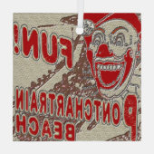 ポンチャートレインビーチピエロ ガラスオーナメント (裏面)