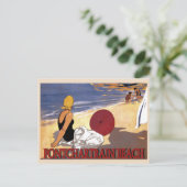 ポンチャートレインビーチ家族入浴 ポストカード (スタンド正面)