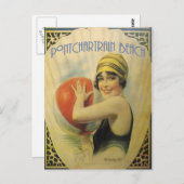 ポンチャートレイン・ビーチのポスター ポストカード (正面/裏面)