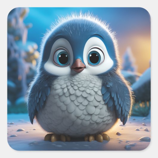 ポンチョ – なめらかなベビー スクエアシール (正面)