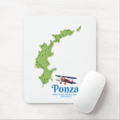 ポンツァ島の地図 マウスパッド (マウス)