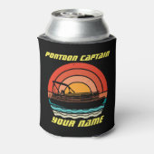 ポンツーンおもしろいキャプテンサマーボートヴィンテージ 缶クーラー (缶裏面)