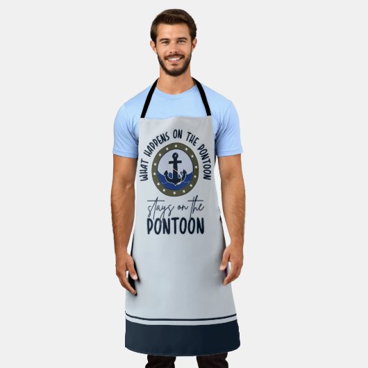 ポンツーンで起こることポンツーンに留まる エプロン (着用した状態)