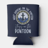 ポンツーンで起こることポンツーンに留まる 缶クーラー (裏面)