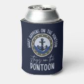 ポンツーンで起こることポンツーンに留まる 缶クーラー (缶裏面)