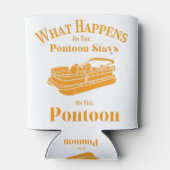 ポンツーンで起こることポンツーンに留まる 缶クーラー (裏面)