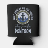 ポンツーンで起こることポンツーンに留まる 缶クーラー (裏面)